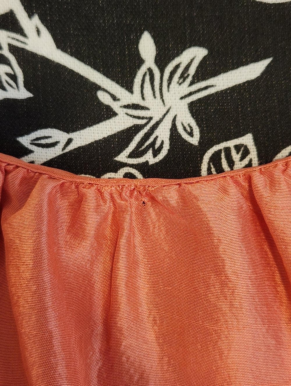🆕️ 🍁Talbots🍁 - Peach Orange Silk Peasant Top - Picture 6 of 10